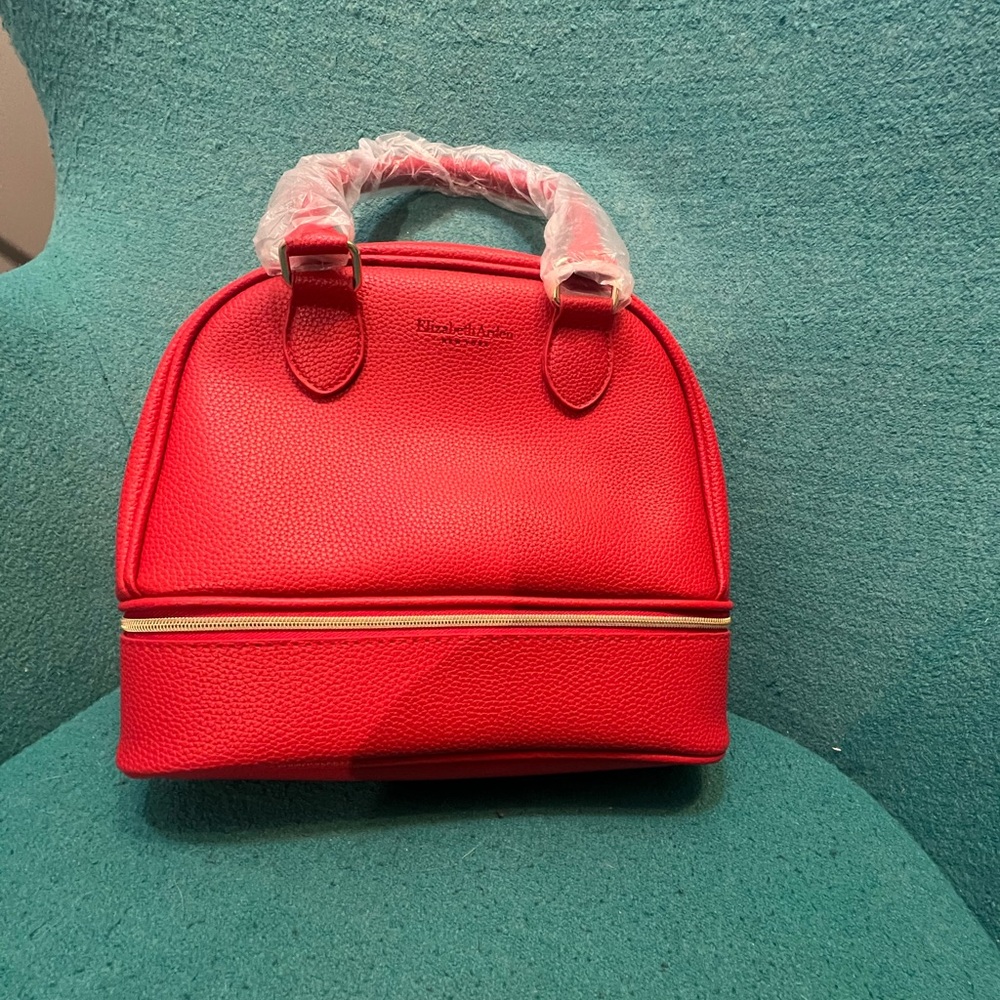 Elizabeth Arden NEW YORK Red Leather Handbag